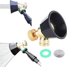 Hodaqe Water Spray Nozzle, Pressure Washer Nozzle, Heavy-Duty Brass With Windproof Cap, 2 Spray Modes Adjustable, Suitable For Agriculture, Garden, Grass Sprinkling, Car or Window Wash - 1pc-image-66