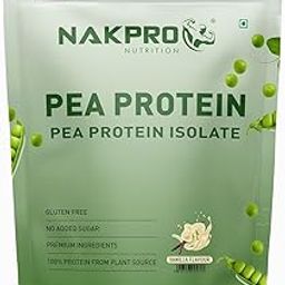 NAKPRO 100% Pea Protein Isolate, Vanilla - 2kg (1kg*2) | 26g Protein, 4.9g BCAA | Natural Vegan Plant Protein Powder | Easy to Digest | All Essential Amino Acids for Muscle Gain and Recovery-9