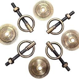 KKRIYA HOME DECOR Heavy Duty Antique Brass Finish Bottom KADA for Patio JHULA, Life TIME WARRENTY, KADA Patio Swing, Hammock Swing16MM Rod with Wt Capacity of 800KG, (Pack of 4PCS)-image-85