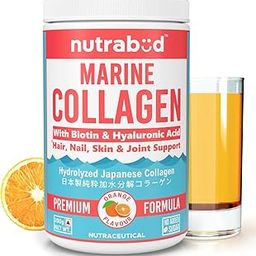 Nutrabud Japanese Marine Collagen Powder Supplement for Women,Men|No Added Sugar|Supports Skin Radiance,Healthy Hair,Nails & Joints|Hydrolyzed Collagen Peptides (Orange,200 grams)-26