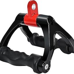 ATORSE Two D Rowing Handle Cable Attachment Back Training Gym Weight Workout Black-image-50