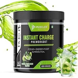 IMUSCLES NUTRITION Instant Charge Preworkout Supplement; Improve Focus, Energy & Pump; Dope Free; 40 Servings (200g);Tropical Twist Mojito-image-20