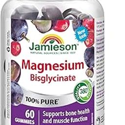 Jamieson Magnesium Gummies - Cranberry Grape Flavour, 60 Count (Pack of 1)-image-47