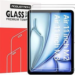 Robustrion 2 Pack Tempered Glass for iPad Air 11 inch M3/M2 2024/2025 Screen Protector Guard for iPad Air 11 inch M3/M2 6th / 7th Gen Generation-image-50