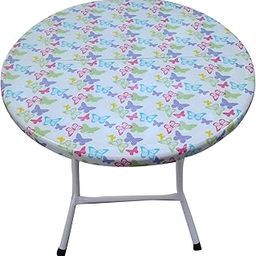 AMAZE" Folding Portable Light Weight Kids Children Baby Dining Study Writing Activity Table Play Group Table - Multi Color Butterfly-image-70