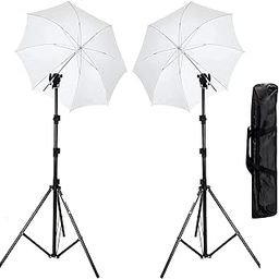 HIFFIN Studio Home 33 Umbrella Stand Setup with Sungun Adapter | 9ft Stand | Umbrella | Bag for kit Mark II-image-6