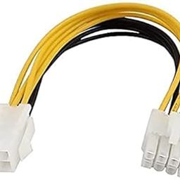 HRtronics® - ATX 4 Pin Male to 8 Pin Female EPS Power Cable Adapter, CPU Power Connector, 18CM Pack of 2-image-99