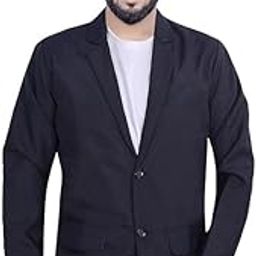 Men's Slim Fit Formal Party Two Button Blazer-image-15