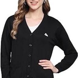 Womens Solid V Neck Full Sleeve Cardigan (1230714VN)-image-60