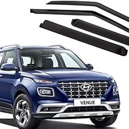 CAR SAAZ Unbreakable Door Visor for Venue (2019-2022) | (Set of 4Pcs)-25