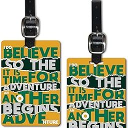 Lentikart 3D Lenticular Luggage Tag Set of 2 | Believe Motivaltional Quote | Luggage/Bag/Travel ID Label Tags for Suitcase & School Bags-picture-55
