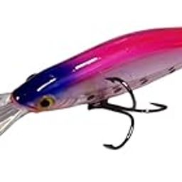 AEP Fishing Lures, 8 Gram, Hard Bait, Saltwater, Luminous, Artificial Minnow, Wobbler, Treble Hook (Blue Pink)-image-36