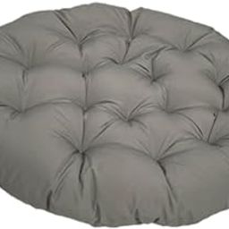 Jazzy Pearls Padded Seat Cushion Egg Chair Cushion Versatile for Sofa Rocking Chair Seats Dark Grey|1 Violet Flowers Stake|Cushions & Pads| Yard, Garden & Outdoor Living-image-6