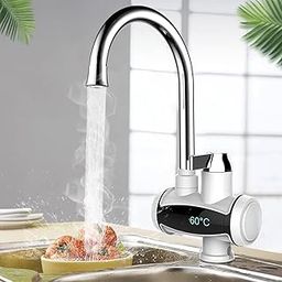 SWISH FASHION HUB Instant Electric (3000W) Water Heater Faucet Tap Home-Kitchen Instantaneous Water Heater Tank less for Tap, LED Electric Head Water Heaters for Home Kitchen-image-34