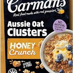 Carman’s Oat Clusters Honey Crunch- 450gms | Wholegrain Cereal with Oats & Honey | Source of Fibre | Healthy Breakfast Cereal | Vegan-image-87