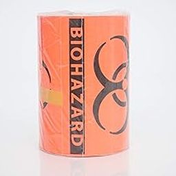 PDC Barkley Biohazard Warning Label, Pre-Printed, Fluorescent Red, Roll, 5" x 5", BH-55 (Case of 1)-image-59