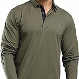 Men's Full Sleeve Polo T-Shirt | Premium Cotton | streatchable | Enzyme bio Washed | Feather Touch Feel | Sustainable-image-32