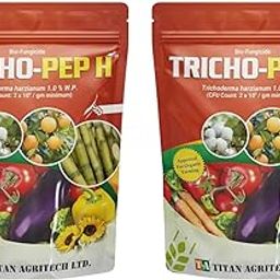 Titan Agritech Limited TRICHO-PEP H Trichoderma harzianum 1.0% W.P | Controls Soil-Borne Fungal Diseases & Enhances Root Health_1kg (pack of 2)-4