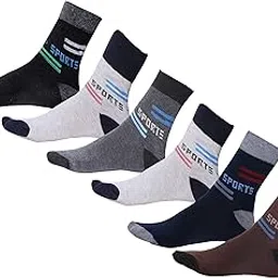 mje Ankle Length Men & Women Unisex Casual Cotton Socks Ankle/Sneaker Length Free-Size(Multicolor)(Pack of 6)-picture-42