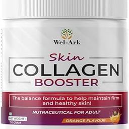 Wel-Ark Skin Collagen Booster – Daily Beauty Support for Firm, Radiant Skin – Nutraceutical Powder for Adults – Orange Flavor – 200g-image-69