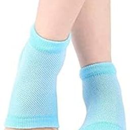 SPAREQUE Heel Pain Relief Silicone Gel Heel Socks anti crack heel socks Heel Protector Socks Foot Protector Silicon Toe Free Heel Pain Relief Socks For Men And Women (MULTI COLOR).-18