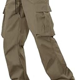 Men's Cargo Pant | Drawstring | Solid Cargo | Multi Pockets Trackpant-image-5