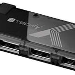 Techly High-Speed USB Hub 2.0, 4 Ports, Pocket-Sized, Plug & Play, Compatible with Laptop, PC, Pendrive, Mouse, Keyboards, Mobile & Tablet (Designed in Italy)- Black-picture-10