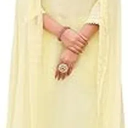 vibe vision 3-Piece Women's Kurta Set - Linen Round Neck Self Design Straight Kurta & Trousers with Silk Chiffon Dupatta-picture-6