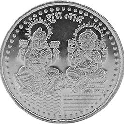 Silver Purity Ganesha + Lakshmi 10 Gram Coin-9