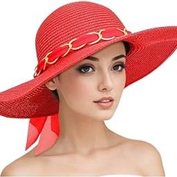 Summer Brim Floppy Straw Beach Hats for Women-image-34