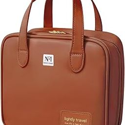 NFI essentials Portable Makeup Bag for Women with Compartments Large Capacity Handheld Travel Toiletry Cosmetic Bag with Handle Large Opening Makeup Pouch-image-60