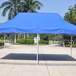 20x10ft.(3x6m) 35kg Waterproof Blue Garden Pop Up Gazebo Tent - Stunning Outdoor Marquee Tent, Folding Tent for Outdoor & Indoor, Heavy Duty Frame with Waterproof & UV Protection Roof-image-60