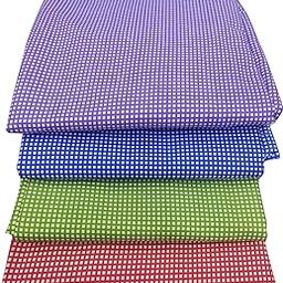 Nisco care Patient Gown Pure Cotton (Blue Checks) Back Open Unisex-image-3