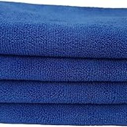 SOBBY Microfiber Car Cleaning, Detailing and Polishing Cloth 340 GSM (40 cm x 60 cm, Set of 4, Blue)-image-98