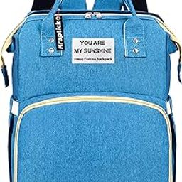 Kraptick Diaper bag backpack, diaper bags for mom for travel, baby diaper bag with changing station, maternity bags for mother and baby, nursing bags for mothers, foldable diaper bag (BLUE)-image-121