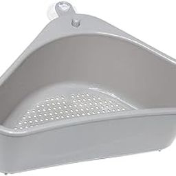 Jenibri 2 PCS Sink Strainers Basket,Triangular Sink Drain Shelf Storage Rack with Suction Cup, Multifunctional Sucker Storage Holder for Kitchen Bathroom Support Corner Soap Box Organizer (MINI)-32