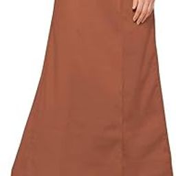 apsra ls Cotton Petticoat Maxi Underskirt, 38 Inches Length, Adjustable Waist 32-46, Drawstring for Women Brown-picture-39