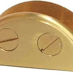 RiseOm Brass D Bracket/D Clamp Bracket for Glass (GoldYellow-8 mm, Pack of 30)-4