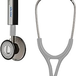 LIFE LINE Max 3 SS Stethoscope (Grey) | Dual Side Diaphragm Chest Piece for Adult and Paediatric | 2-way Tube | Best for Doctors & Students-image-19