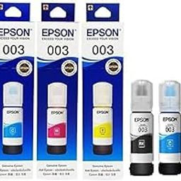 Epson 003 Ink 65ml Black, Cyan, Magenta, Yellow for (L3110, L3150) Tri-Color Ink Bottle (Pack of 4)-picture-14