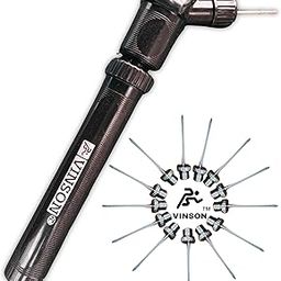 Vinson Double-Action Ball Air Pump with a Pack of 15 Needles | Ideal for Football, Volleyball, Basketball, Rugby & Soccer Ball | Portable and Compact-image-33