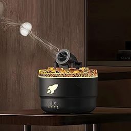 Inditradition Cannon Blast Aroma Humidifier Diffuser For Home, Office | Ultrasonic Barbette Diffuser (With Multi-Color LED Light, 5 x 5.5 Inches, 280ml Capacity, Black)-90