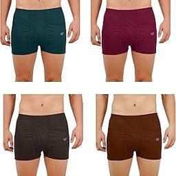Men's Cotton Pocket Trunks Innerwear Combo (Pack of 4) - Multicolor-picture-13