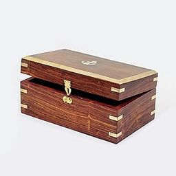 Nagina International Wooden Chest with Pirate's Anchor | Wood Crafted Box | Jewlery Decor-image-44