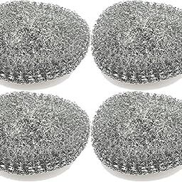 Kitchen Stainless Steel Wire Sponge for Pans - Pack of 4 - Metal Scrubbers for Dish Cleaning - Scrubber for Pots Scouting Pad-18