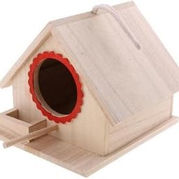 bnf® 3xWooden Bird House Birdhouse Hanging Nest Nesting Box with Rope 20x 23x 18cm | Birdhouses | Bird & Wildlife Accessories | Yard, Garden & Outdoor Living-image-67