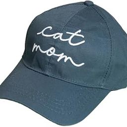 Cat Mom Canvas Cotton Cap for Cat Lovers | Comfortable Sports Cap for Women with Adjustable Strap I for Pet Lovers | Colors: Peach & Blue | Quantity: 1-image-68