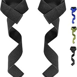Sporto Fitness Lifting Wrist Straps for WeightliftingS-33 Bodybuilding, Powerlifting, Strength Training, & Deadlifts - Padded Neoprene with 18 inch Cotton (BLACK)-image-9
