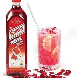 Ralli's Rose Syrup Sharbat 1000 ml | Refreshing Instant Ready Drink With Milk, Soda, or Water | Rose Syrup for Rosemilk, Falooda, Mocktails, Desserts & Sweets | Organic Sharbat for Summer Drinks-image-71