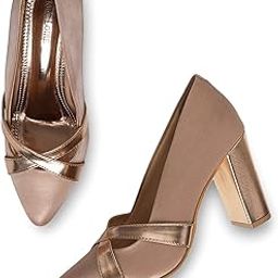 Women's Fashion Block Heel Pump Shoes for Party and Formal Occasions.-53